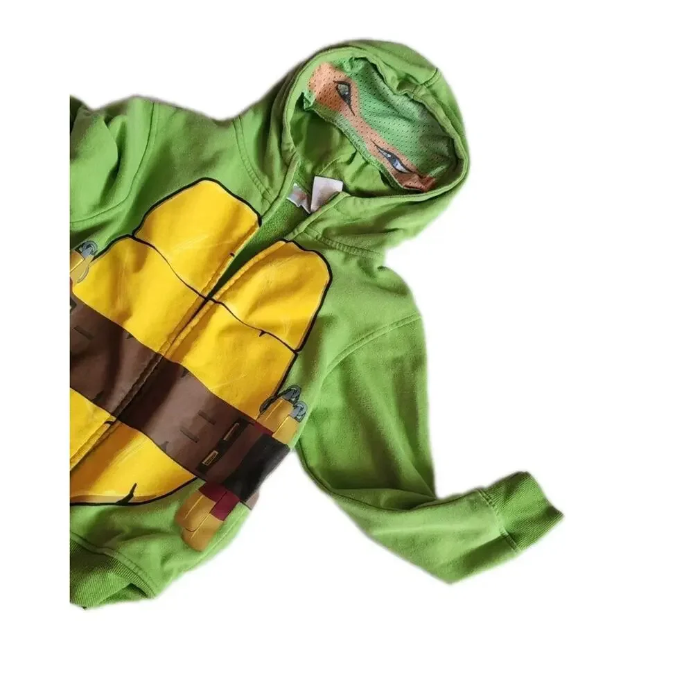 Teenage Mutant Ninja Turtles TMNT Hoodie Y8 zip Jacket Michelangelo cospaly